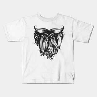 Curly Beard Kids T-Shirt